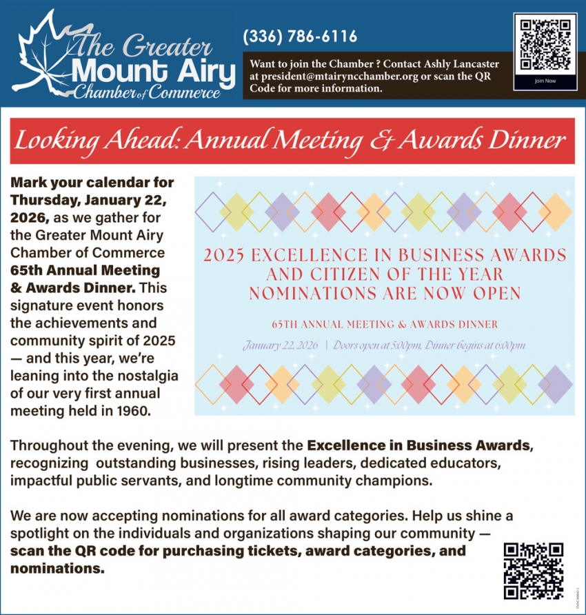 The Greater Mount Airy Chamber of Commerce