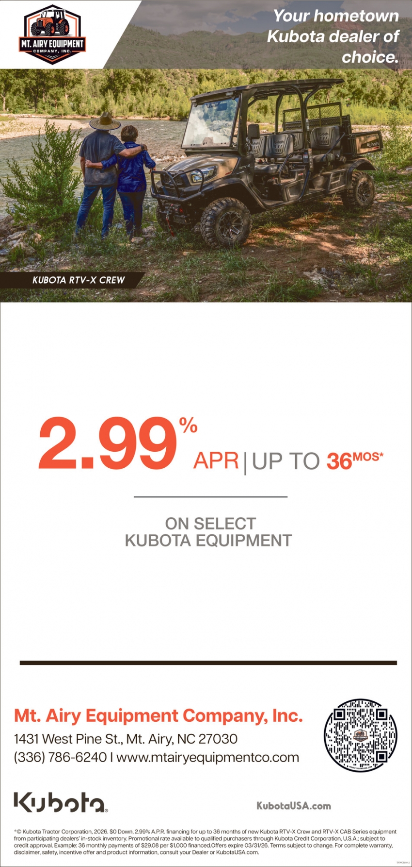 Mt. Airy Equipment Company, Inc.