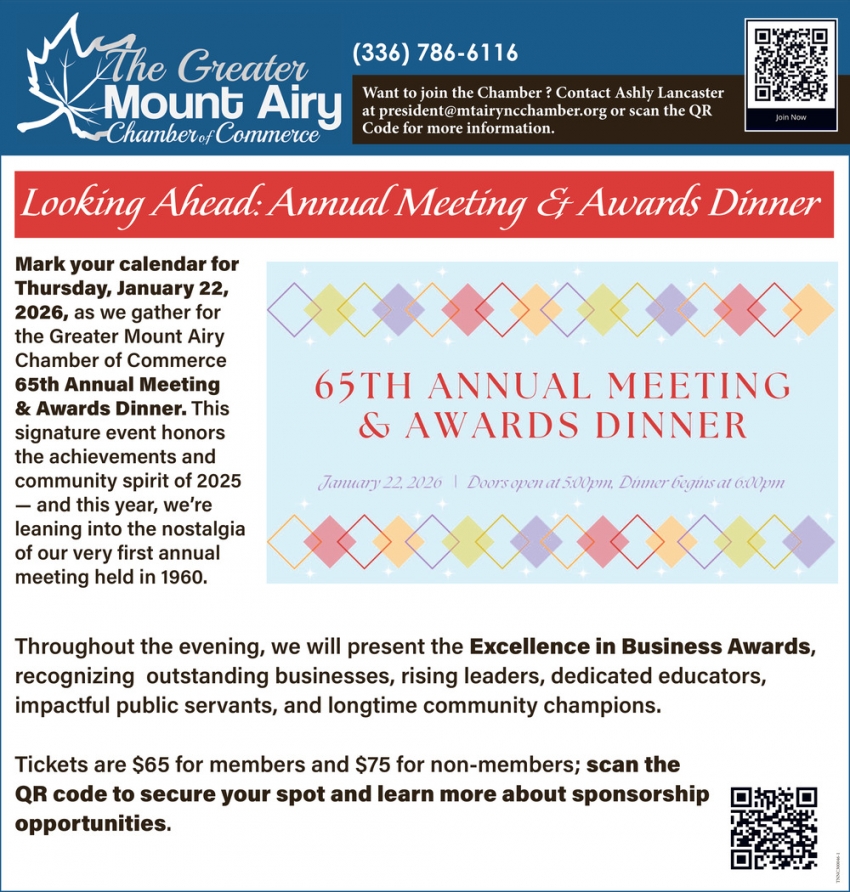The Greater Mount Airy Chamber of Commerce