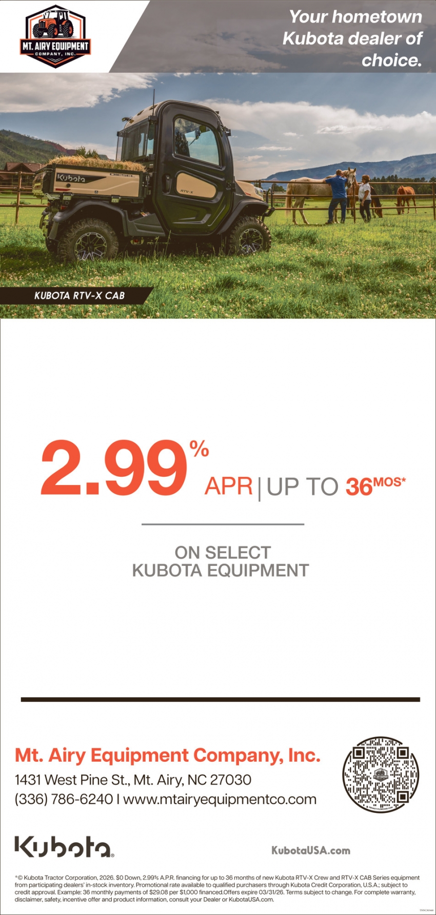 Mt. Airy Equipment Company, Inc.