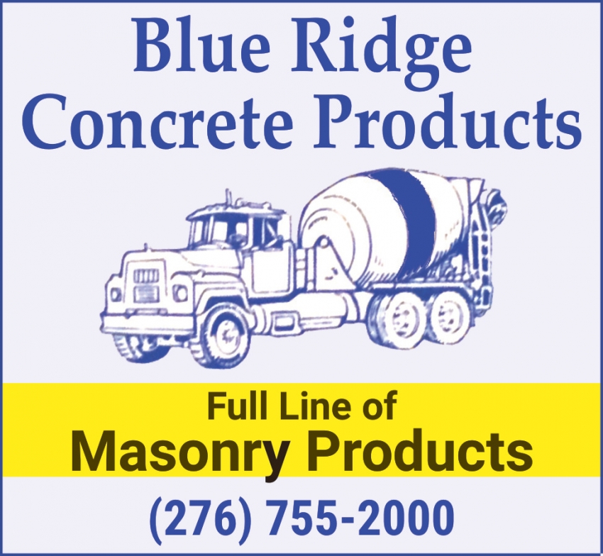 Blue Ridge Concrete Products Inc.