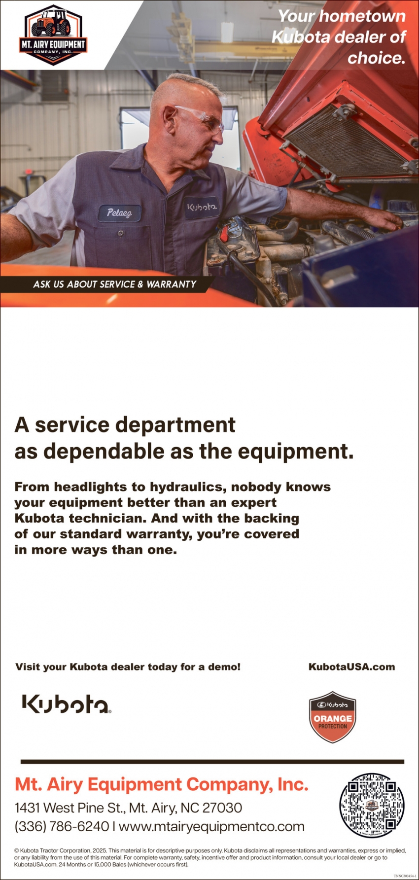 Mt. Airy Equipment Company, Inc.