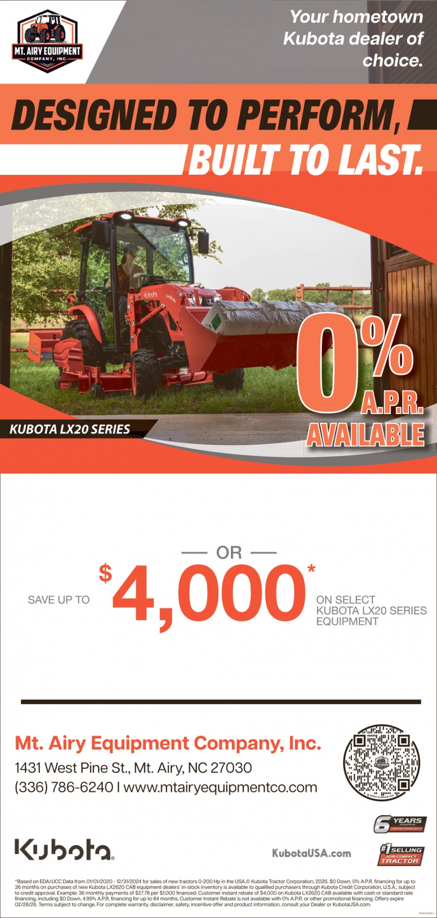 Mt. Airy Equipment Company, Inc.