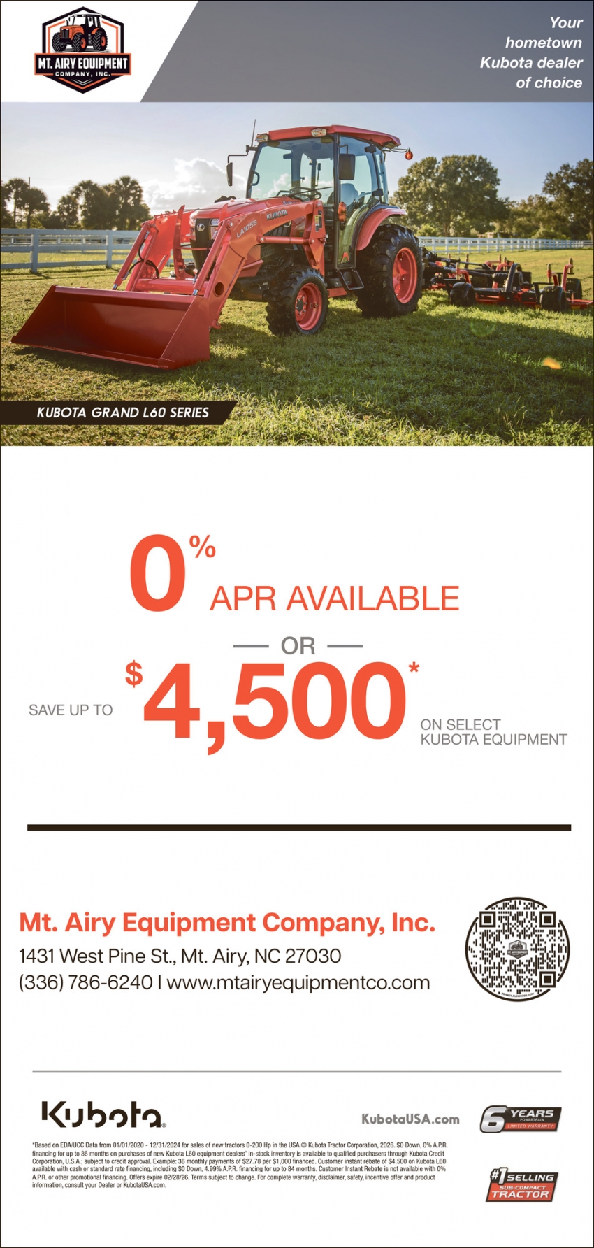 Mt. Airy Equipment Company, Inc.