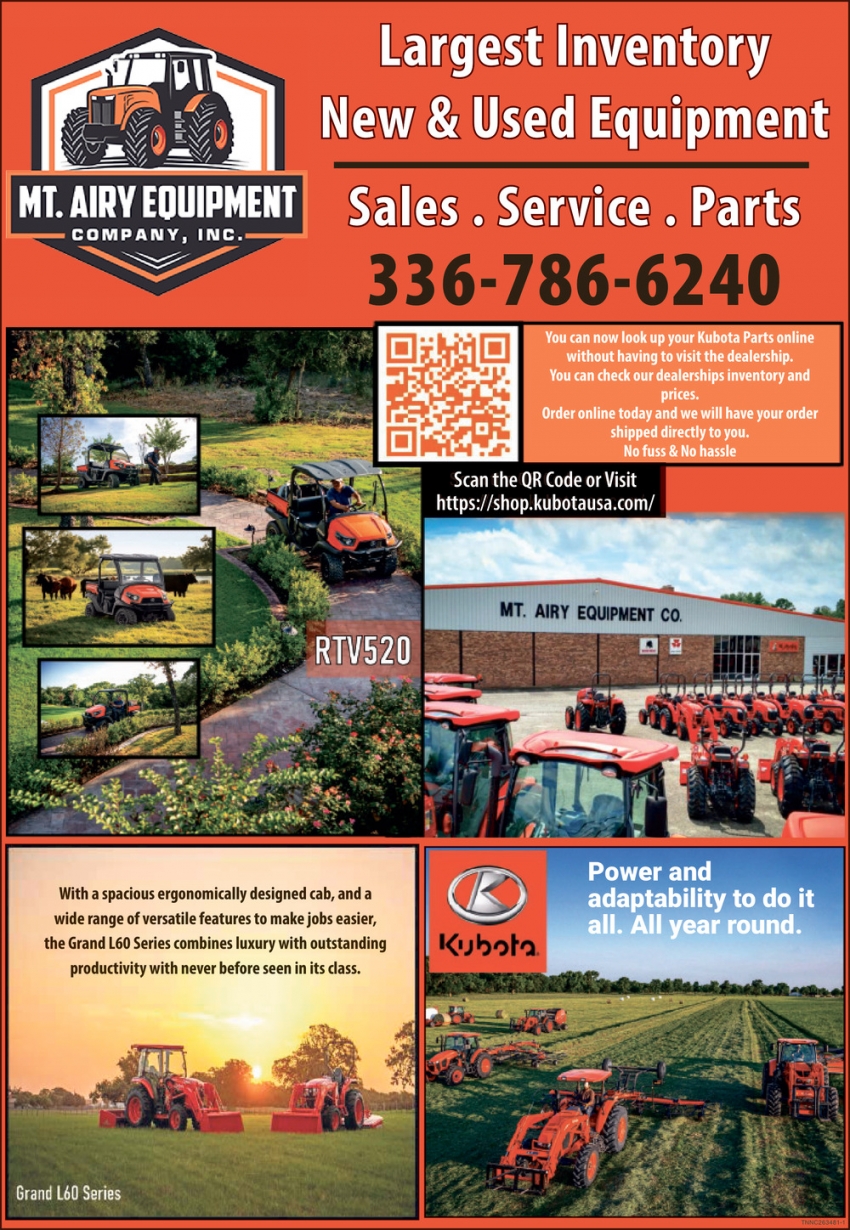 Mt. Airy Equipment Company, Inc.