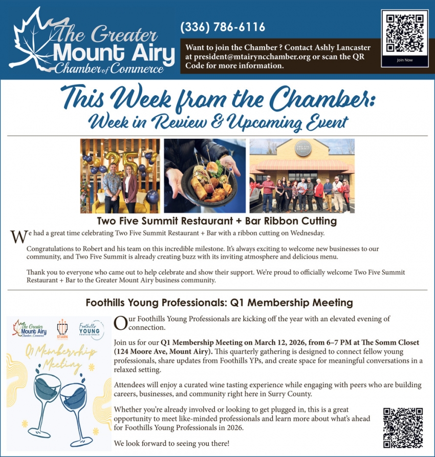 The Greater Mount Airy Chamber of Commerce
