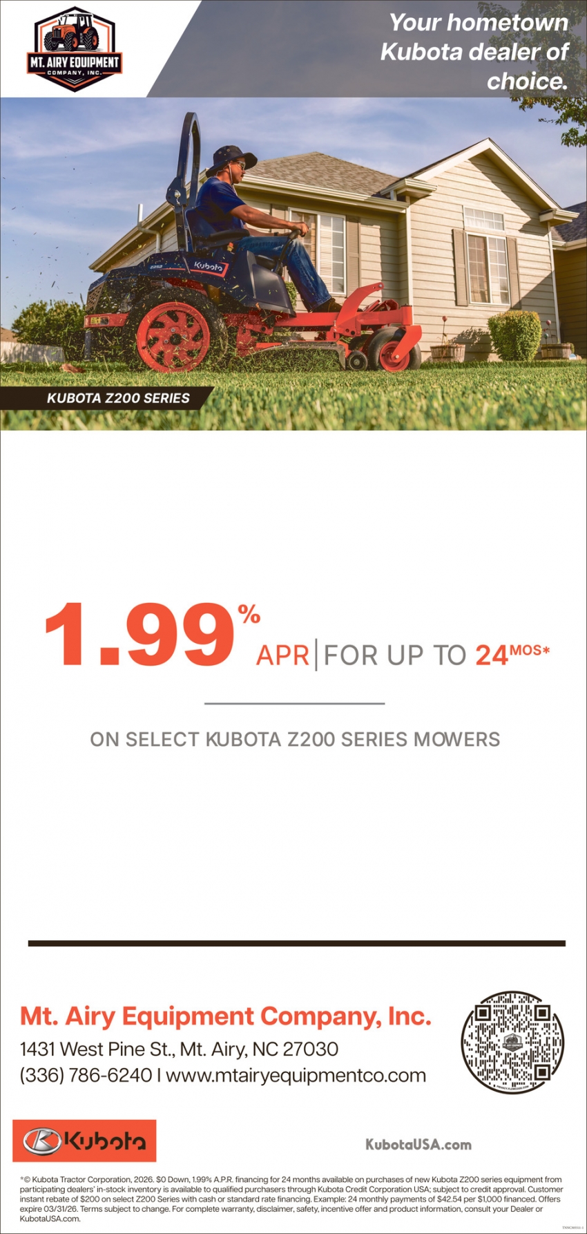 Mt. Airy Equipment Company, Inc.