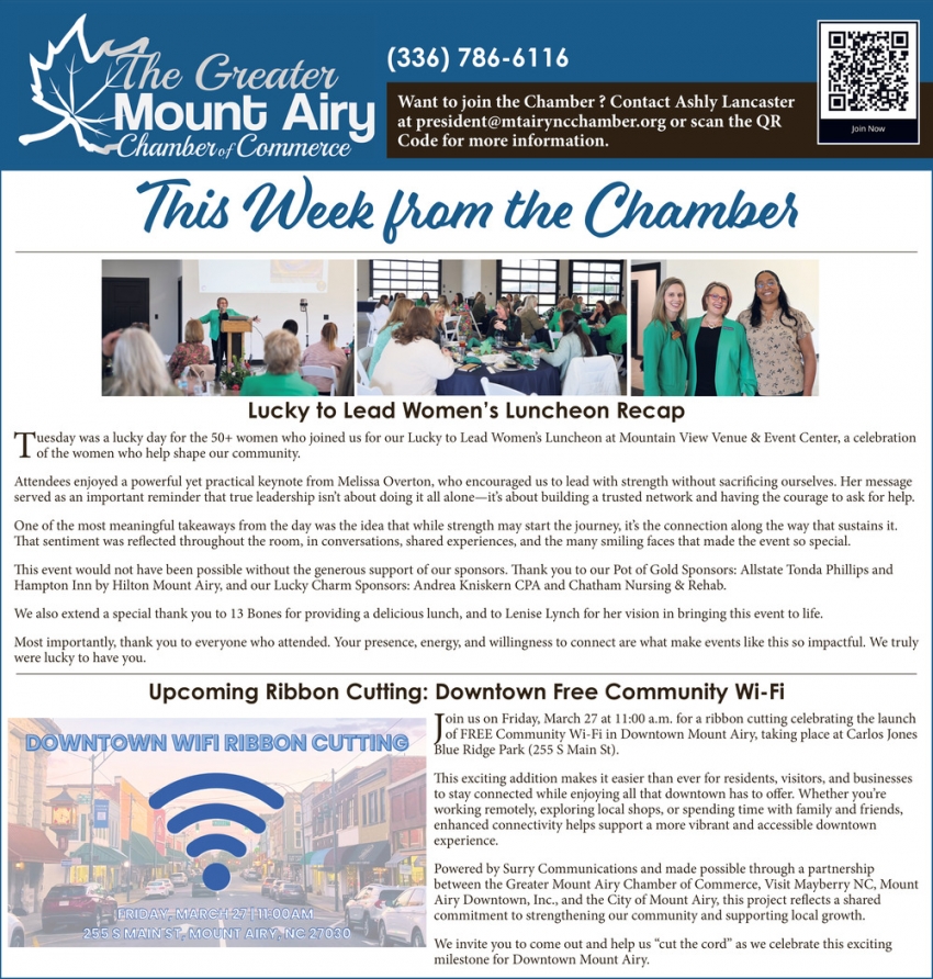 The Greater Mount Airy Chamber of Commerce