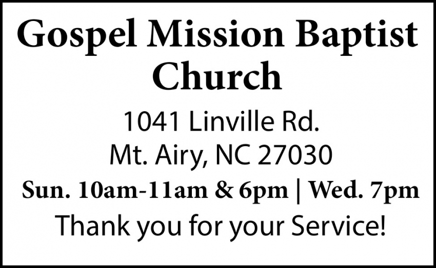 Gospel Mission Baptist Church