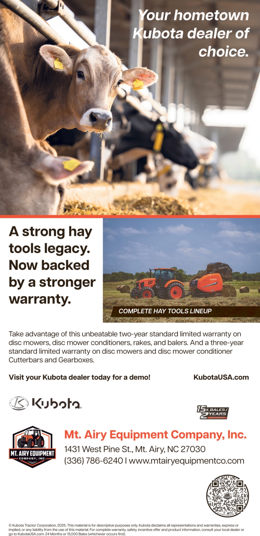 Mt. Airy Equipment Company, Inc.