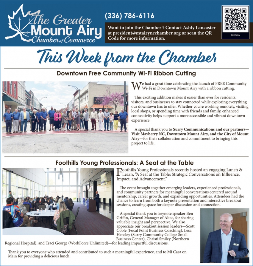 The Greater Mount Airy Chamber of Commerce