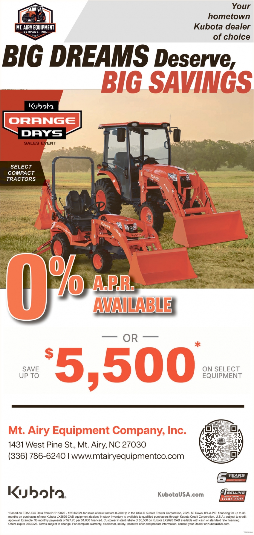 Mt. Airy Equipment Company, Inc.