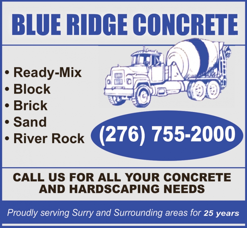 Blue Ridge Concrete Products Inc.
