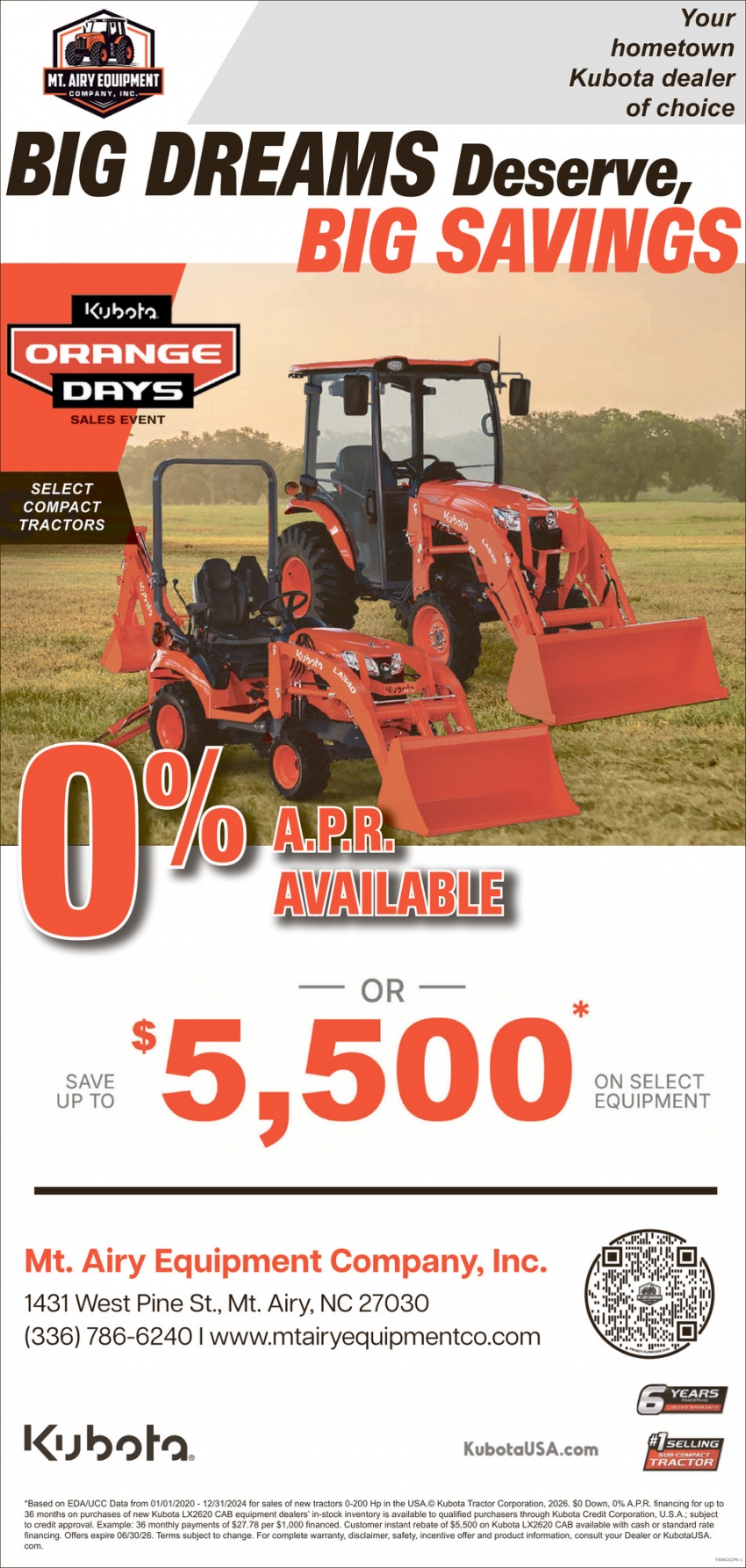 Mt. Airy Equipment Company, Inc.