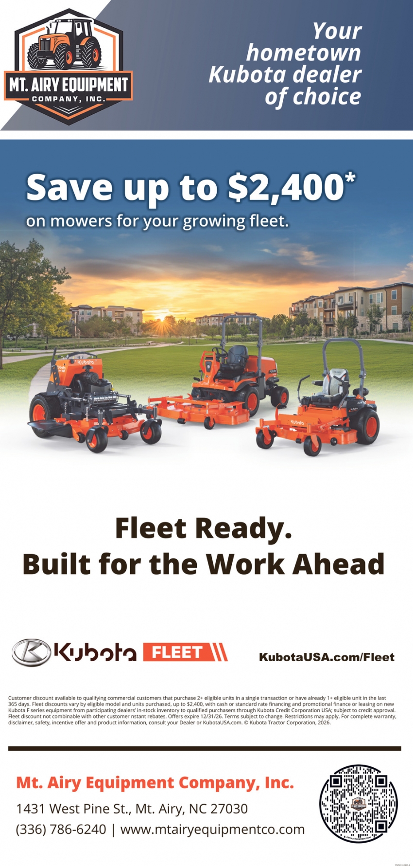Mt. Airy Equipment Company, Inc.