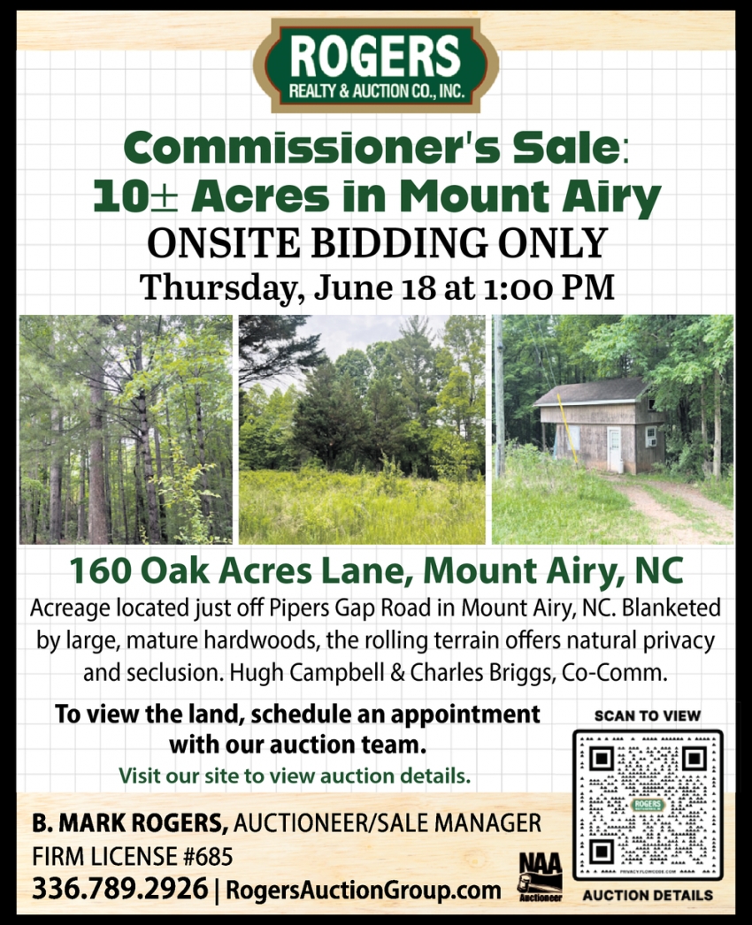 Rogers Realty & Auction., Inc.