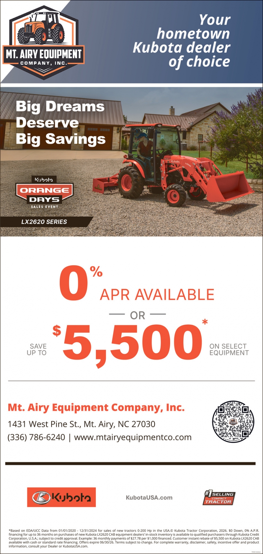 Mt. Airy Equipment Company, Inc.