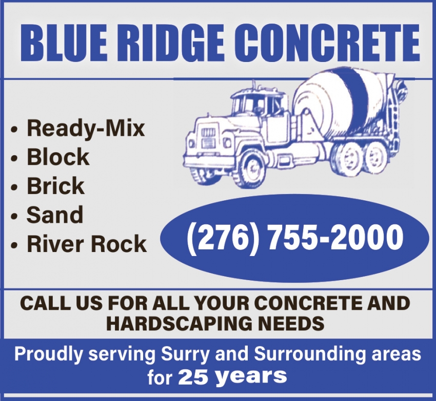Blue Ridge Concrete Products Inc.