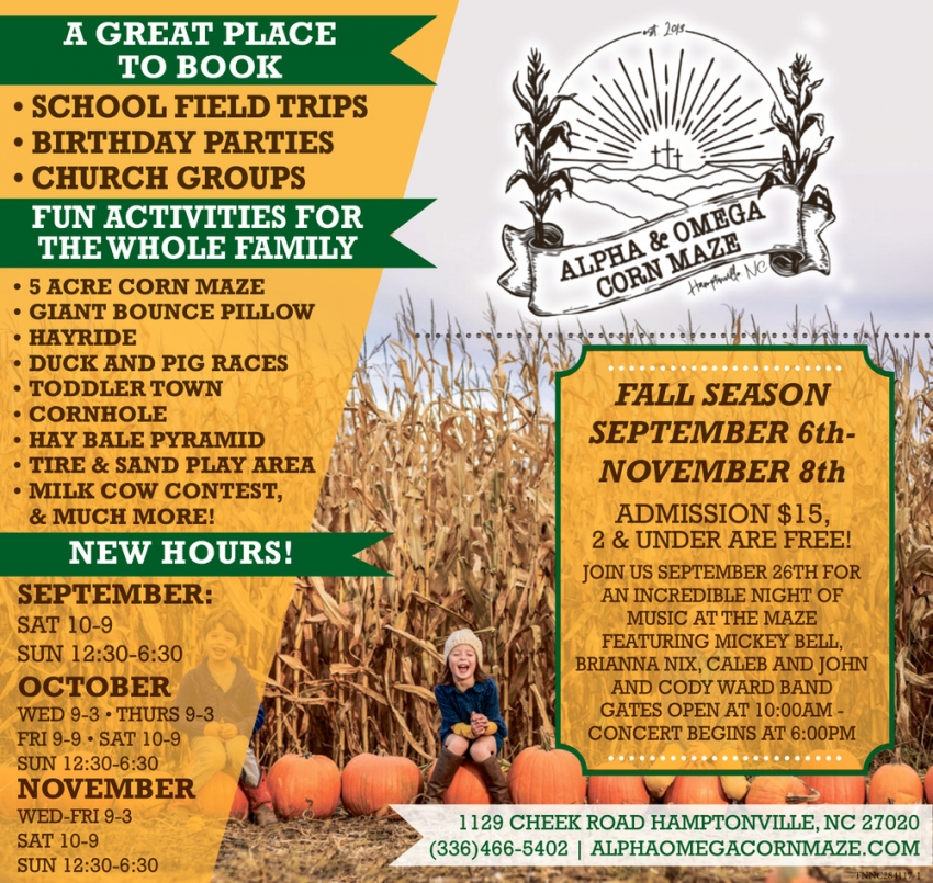Alpha & Omega Corn Maze