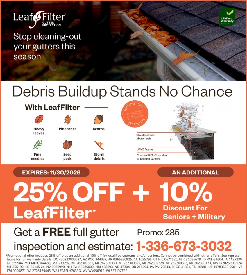 Leaf Filter Gutter Protection