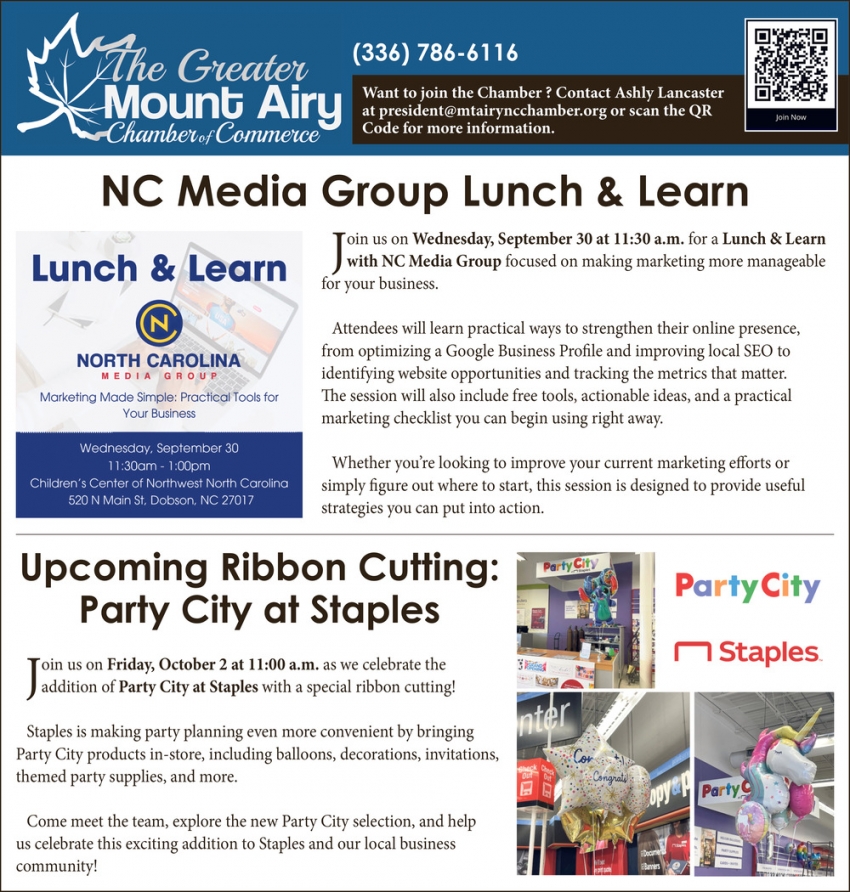 The Greater Mount Airy Chamber of Commerce