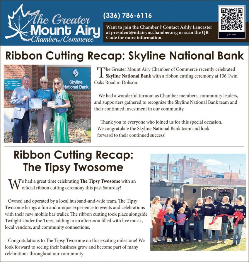 The Greater Mount Airy Chamber of Commerce