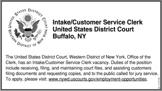 Intake/Customer Service Clerk