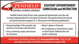 Assistant Superintendent Wanted