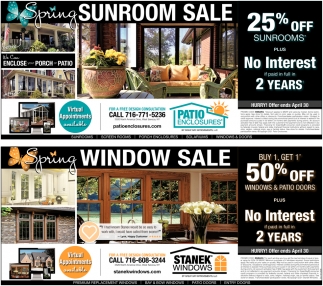 Sunroom Sale & Window Sale