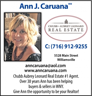 Over 38 Years Ann has Been Helping Buyers & Sellers in WNY