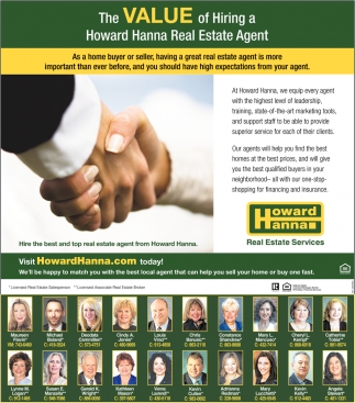 The Value of Hiring a Howard Hanna Real Estate Agent