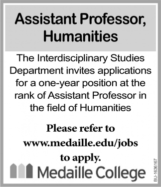 Assistant Professor, Humanities