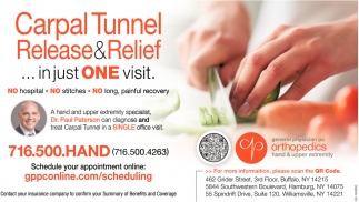 Carpal Tunnel Release & Relief