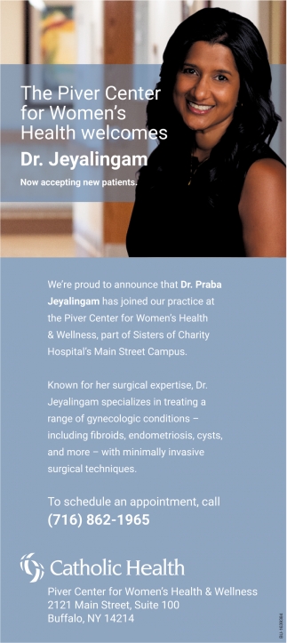 The Piver Center for Women's Health Welcomes Dr. Jeyalingam