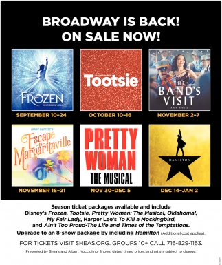 Broadway Is Back! On Sale Now!