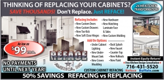 Thinking of Replacing Your Cabinets?