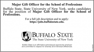 Major Gift Officer for the School of Professions