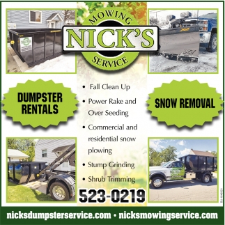 Dumpster Rentals, Snow Removal