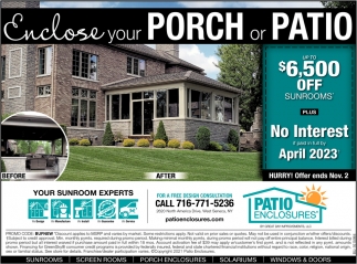 Enclose Your Porch or Patio