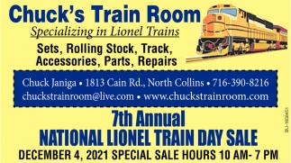 7th Annual National Lionel Train Day Sale