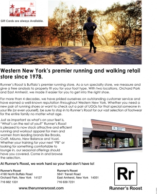 Western New York's Premier Running and Walking Retail Store since 1978