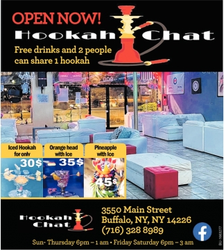 Free Drinks and 2 People Can Share 1 Hookah
