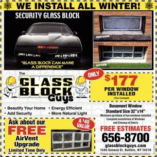 We Install All Winter!