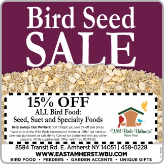 Bird Seed Sale