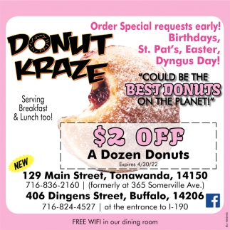 $2 OFF A Dozen Donuts