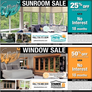 Sunroom Sale, Window Sale