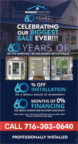 60 Years of Better Windows, Better Doors, Better Prices