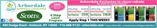Arbordale Exclusive In-Store Rebate