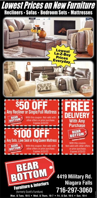 Lowest Prices on New Furniture