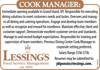 Cook Manager